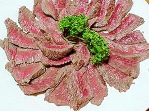 牛肉の味噌漬けタタキ